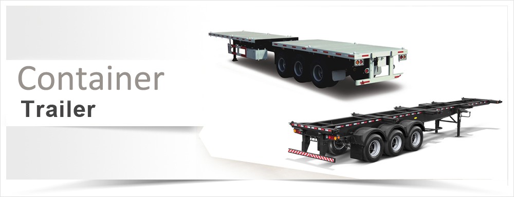 Producer 2-3axles 20ft/40ft 30-60tons Container Skeleton Trailer/Flatbed Semi Trailer