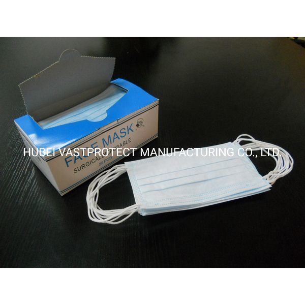 Factory Type I II Iir Protective Black White Earloop PP 3ply Non-Woven Disposable Face Mask
