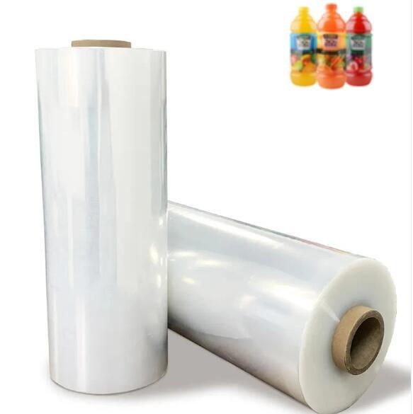 PVC Shrink Film Roll For Heat Labels Wrap Protein Powder Bottles Juice Water