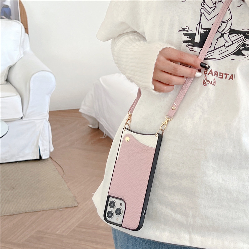 Support wireless charge Mobile Figurine Statue for Iphone 33cm Luxury Vegan Leather Case