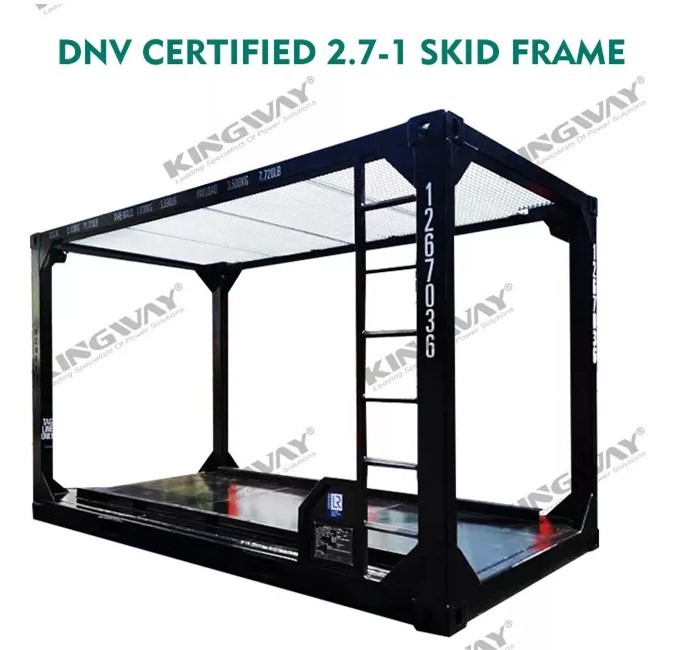 ATEX Zone II 3 Phase Diesel Generator Set 60KVA With DNV 2.7-1 Lifting Frame