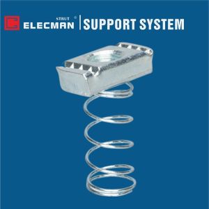 Zinc Plated Galvanized Steel Strut Channel Nuts With Regular Spring