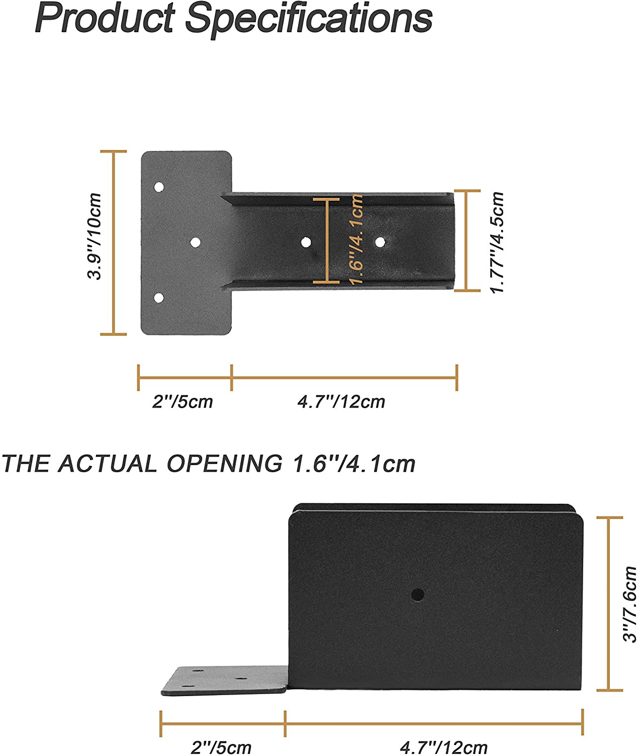Stamping Punching Bending Process 90 Degree Right Angle Brackets for Outdoor Pergolas
