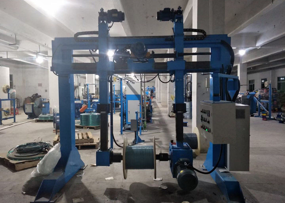 55kw 280kg/h Optical Fiber Cable Secondary Coating PE Extruder Machine Production Line