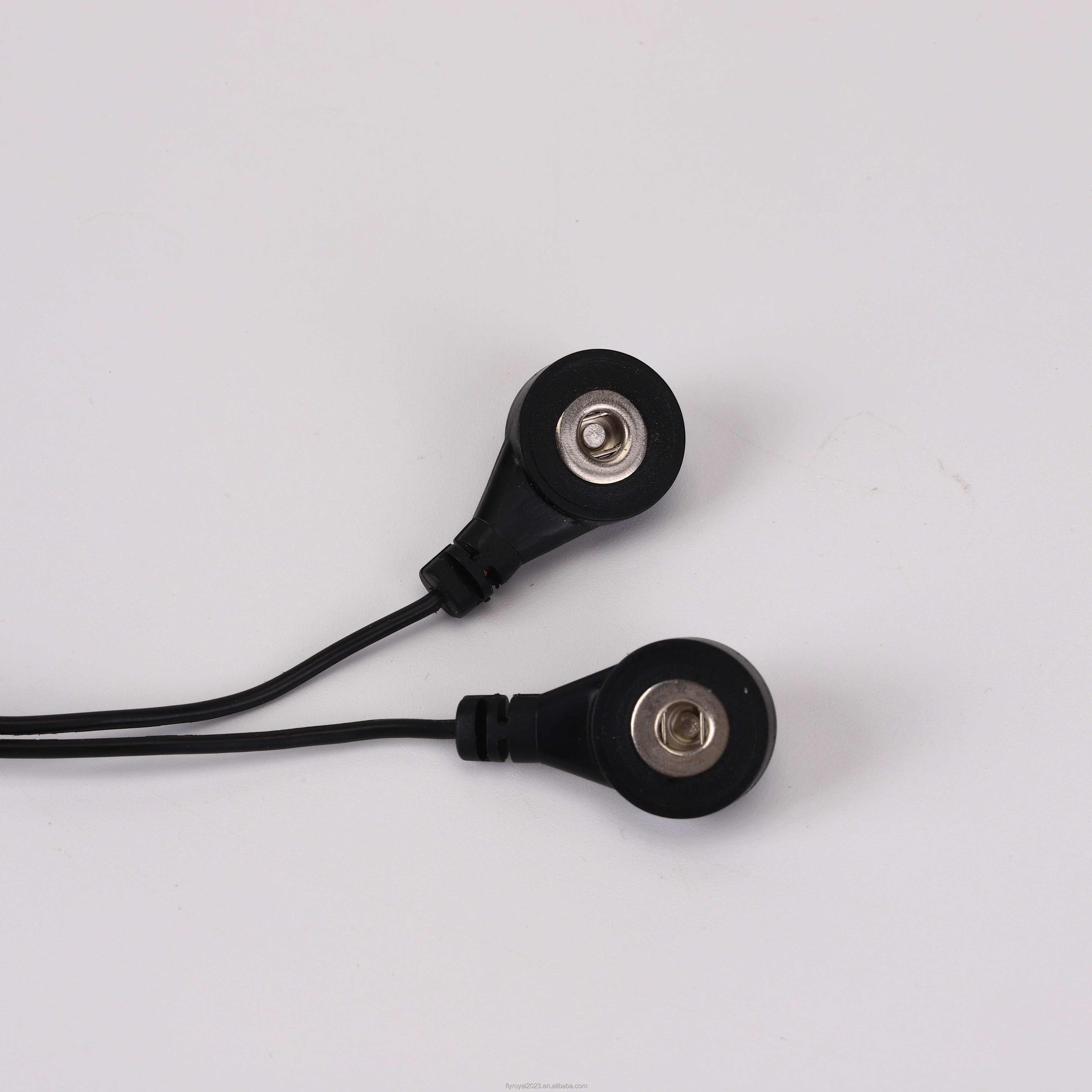 Electrode Snaps Plug To USB 2.0 A Male Medical Cables 2 Lead ECG Cable For Physiotherapy Equipment