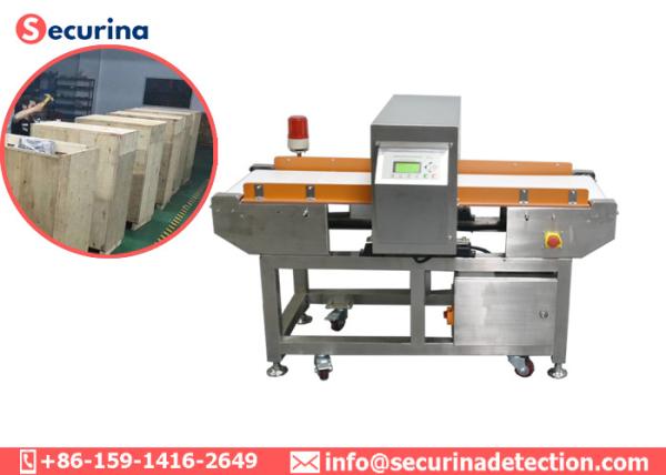 Sound Light Alarm Food Processing Metal Detectors 30M/Min Conveying Speed For