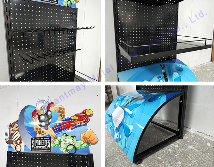 Top Quality Retail Shop Power Tools Peg Board Stand Iron Display Shelf