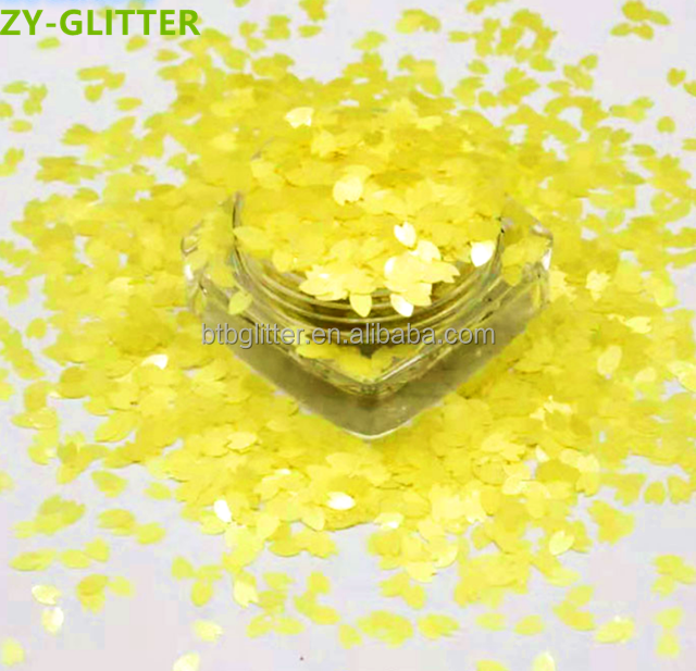 Die Cutting Printing Matte Shaped Glitter Poly Flower Petals Glitter Shape Perfect for Wedding Table Decorations