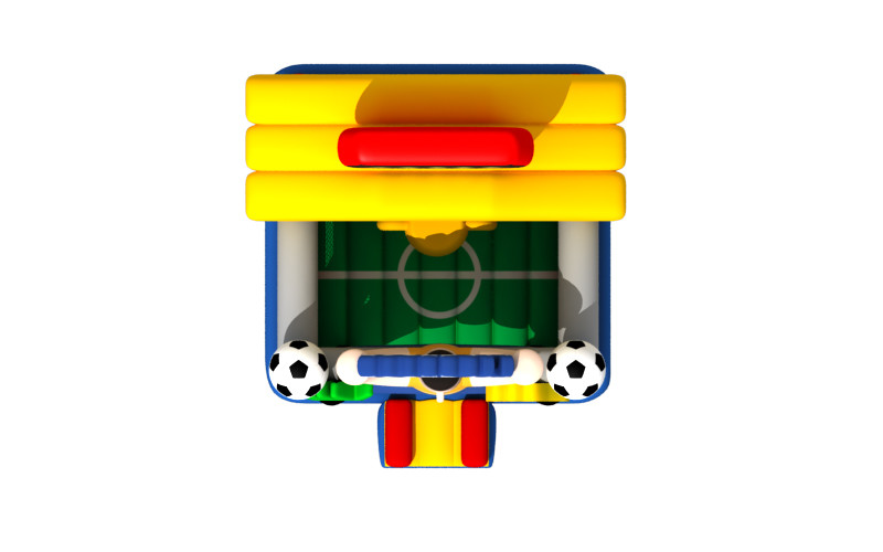 Quadruple Stitching Kids Inflatable Bounce House Football Soccer Theme Commercial Party Bounce