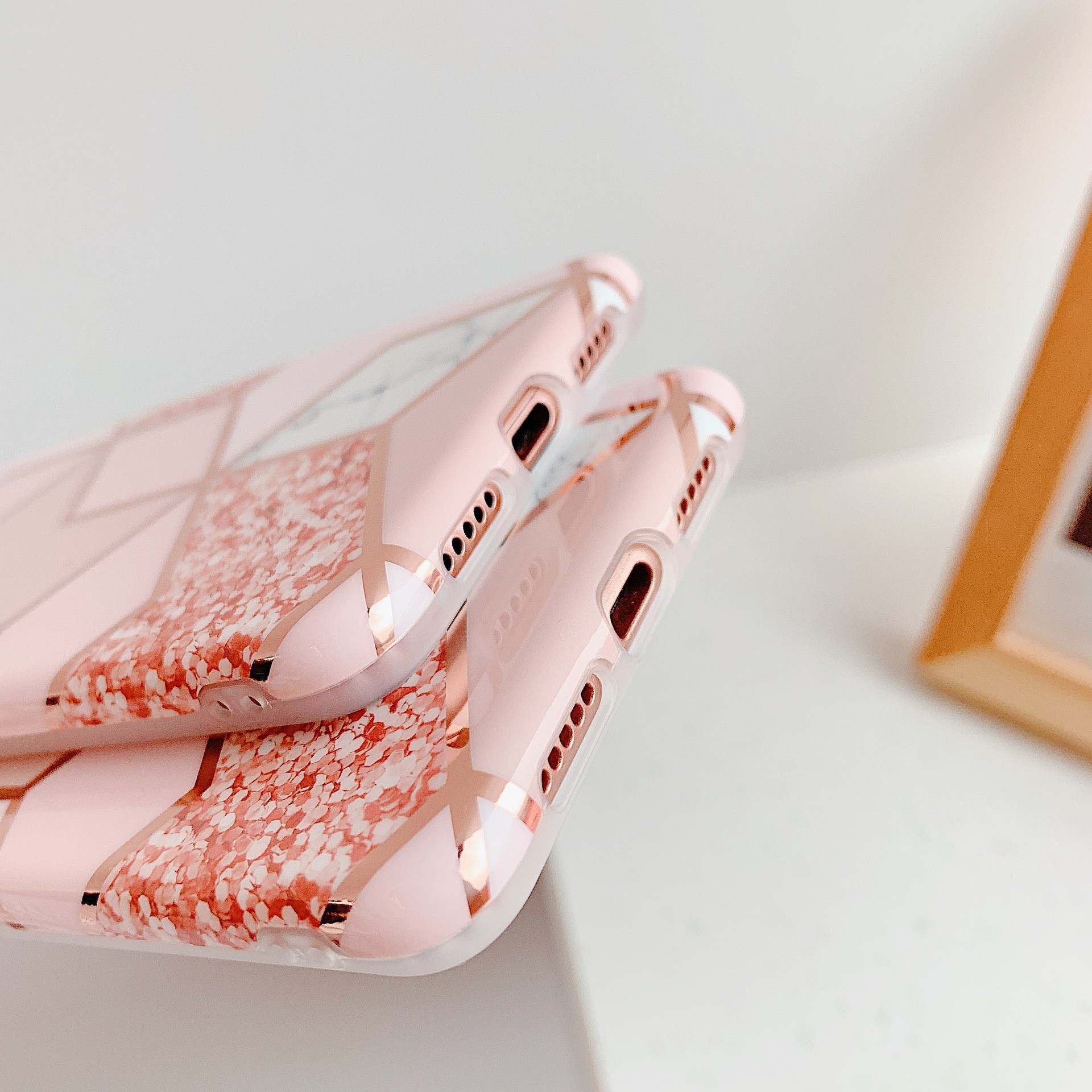IMD Full Wrapped Glossy Phone Cover Mosaic Phone Case Shock free