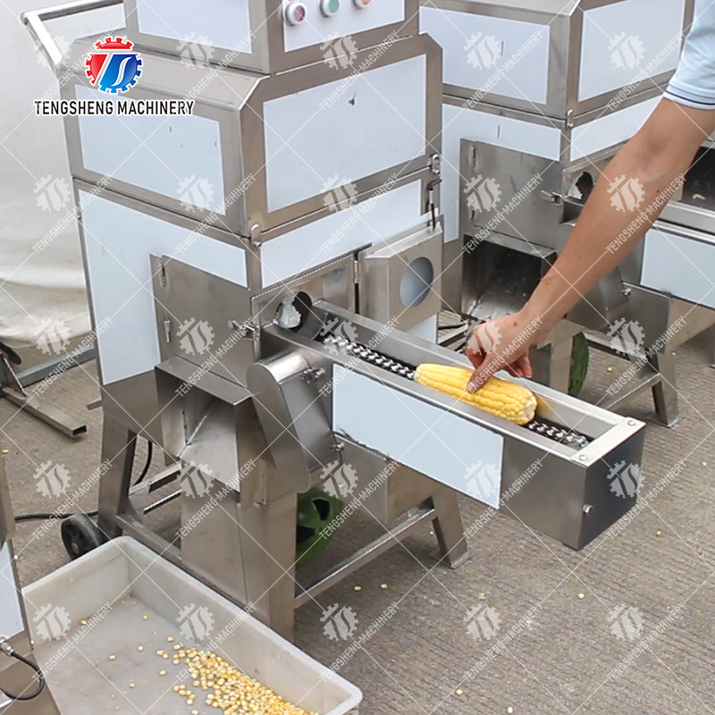 600KG/H 2KW Corn Thresher Machine Electric Fully Automatic Sweet Glutinous Corn Peeler