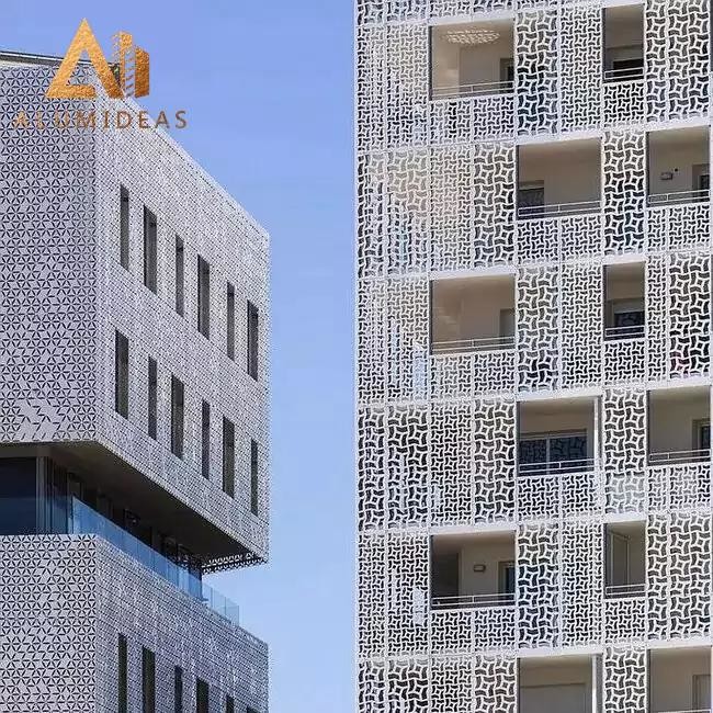 Balustrade Cladding Aluminum Laser Cutting Panel
