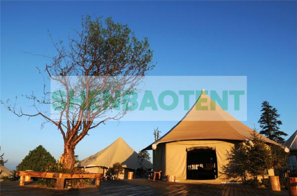 Modern Travel Longing Luxury Camping Tent 30 Square Meter Hotels White grey