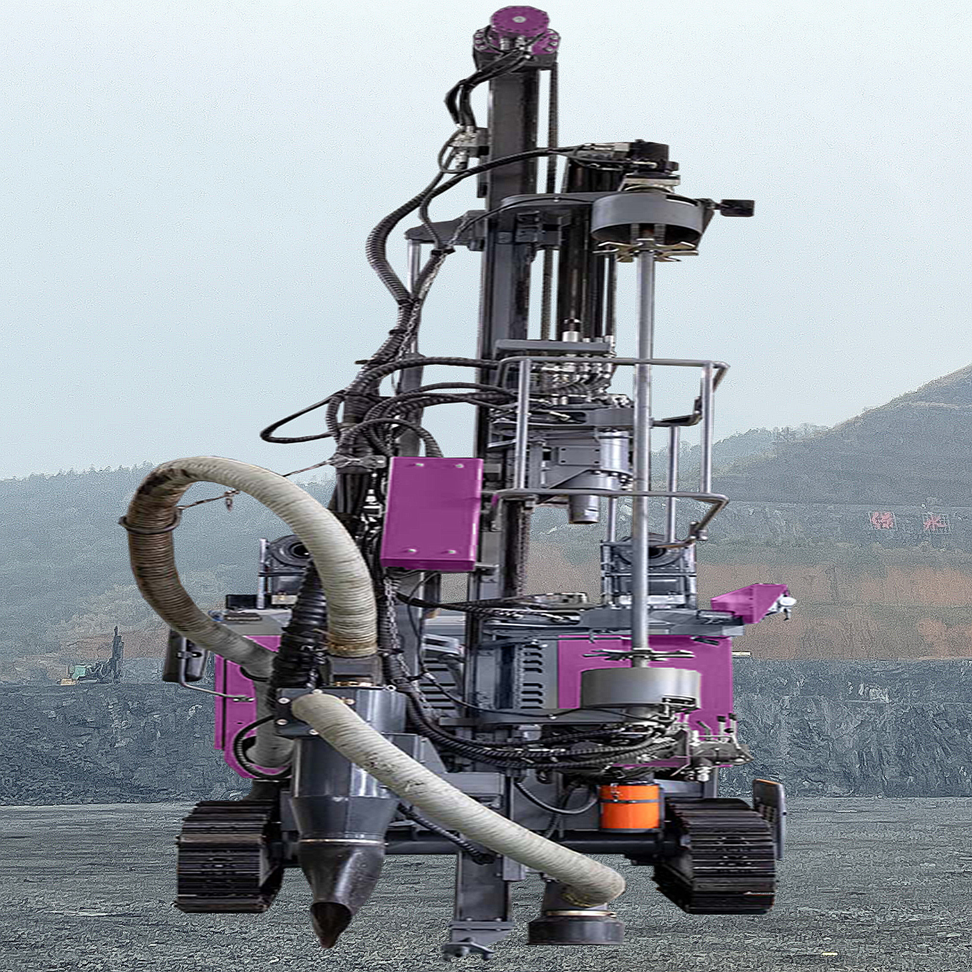 Mining Drilling Rig Integrated DTH Drilling Machine Portable Hydraulic Borehole Drilling Rig For Sale