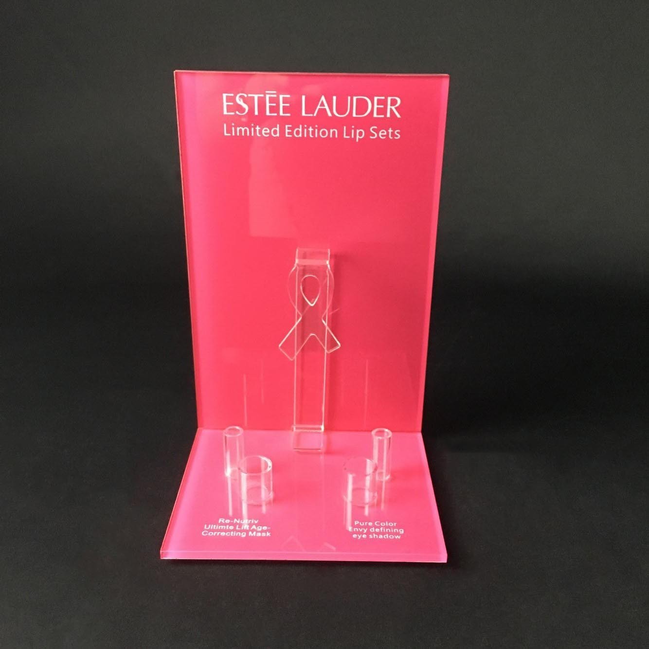 Cosmetic Rack Acrylic Eye Shadow Display Stand Plexiglass Lucite Makeup Counter Mask Holder