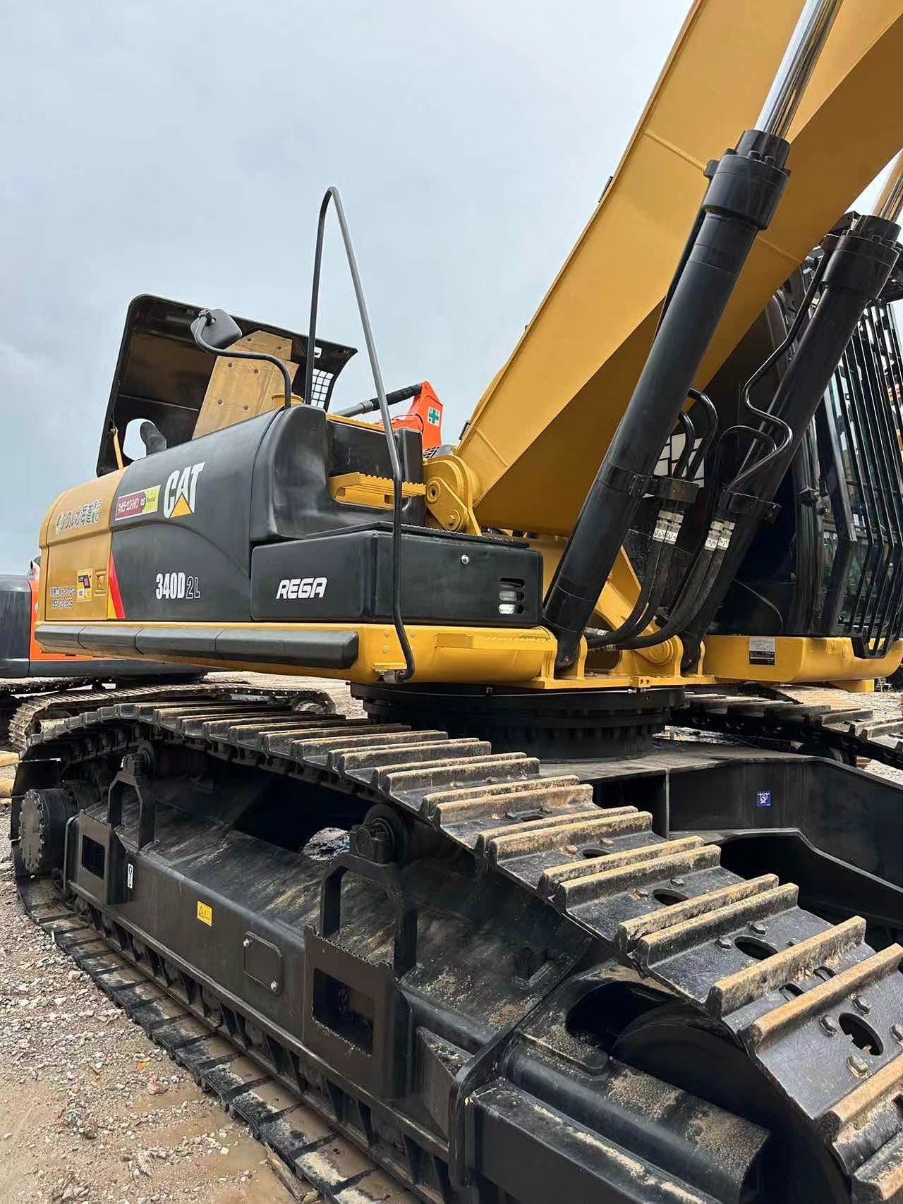 Large Size 340D2L Cat Used Excavators 200kw Rated Power Excellent Condition