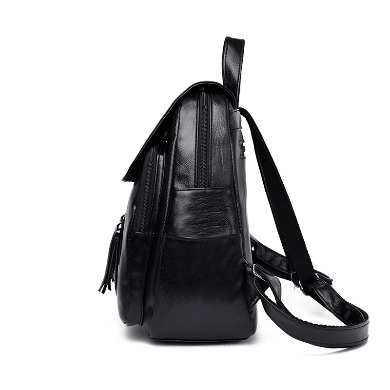 Wholesale Latest Design Fashion Customised Logo Pu Leather Handbags Women Backpack Bag For Women