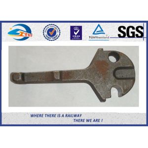 Plain Surface Cast Iron Rail Shoulder Embedded Part For Railway Fastening System