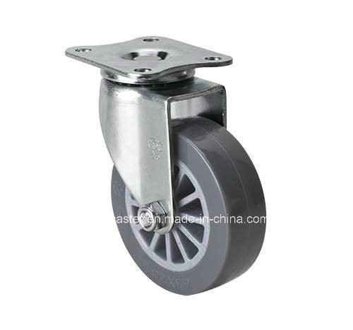 Quality Edl Mini 2" 35kg Plate Swivel PU Caster 2612-73 Diameter 50mm Customized Request for sale