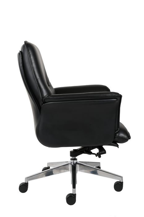 PU Leather Drafting Chair , DIOUS 0.29m3 Leather Swivel Office Chair