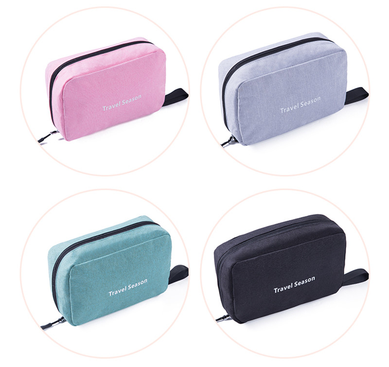 Large Capacity Private Label Plain Polyester Makeup Bag