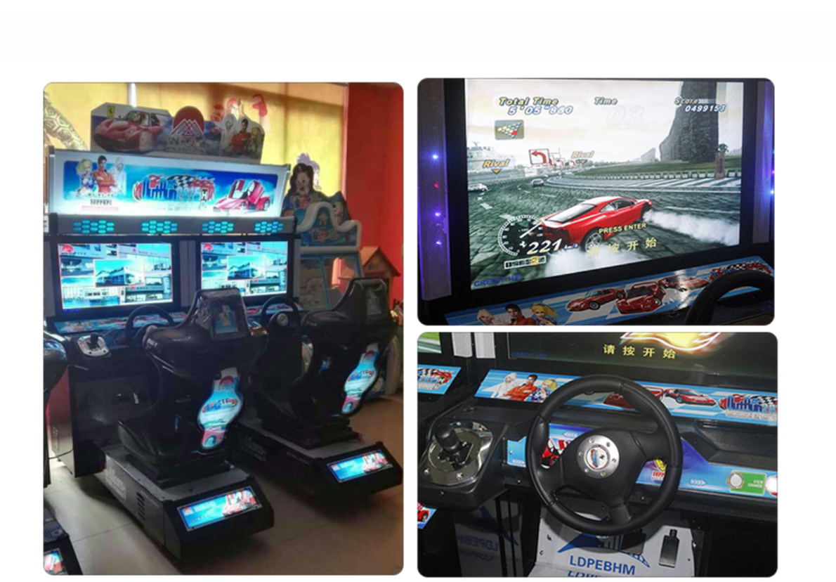 Fun City Amusement Car Racing Game Machine 2 Players 200*180*210CM