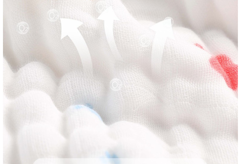 Vivid Pattern Reactive Printed Gauze Fabric 210gsm Thermostatic Swaddle Wrap For Newborn
