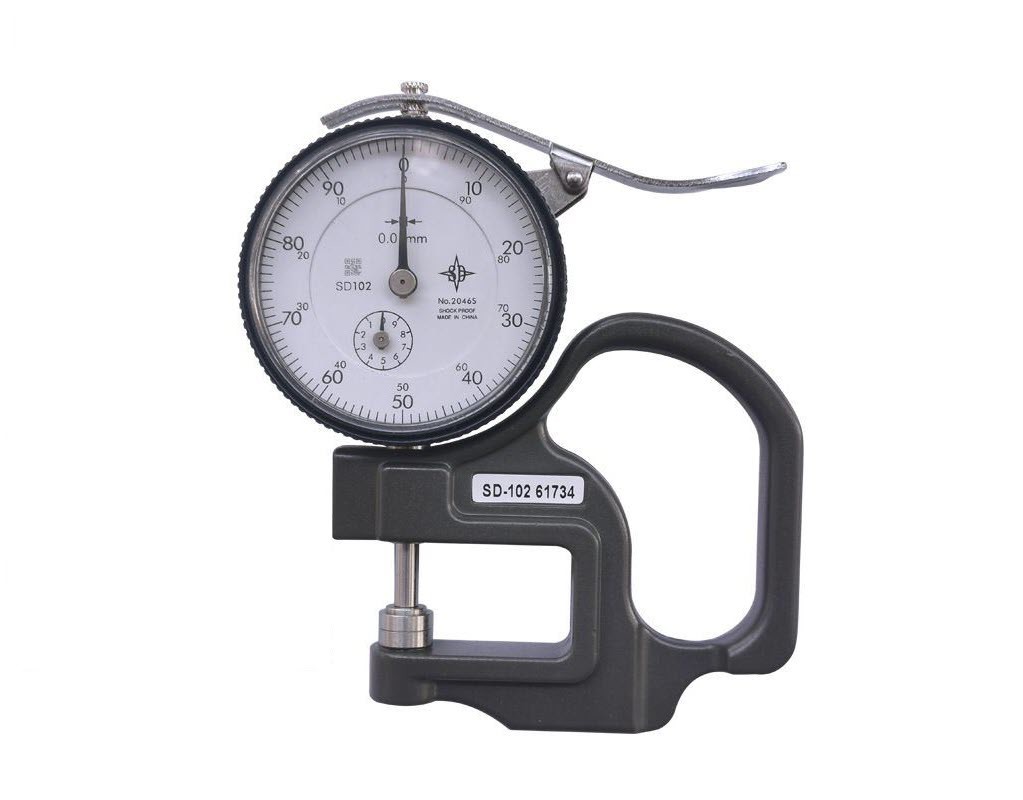 Cloth Paper Film Leather Thickness Gauge 0-10mm