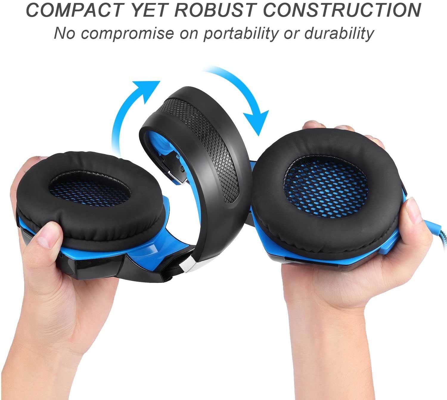 Deep Bass 50mm 117dB DC5V 3.5 Mm Gaming Headset