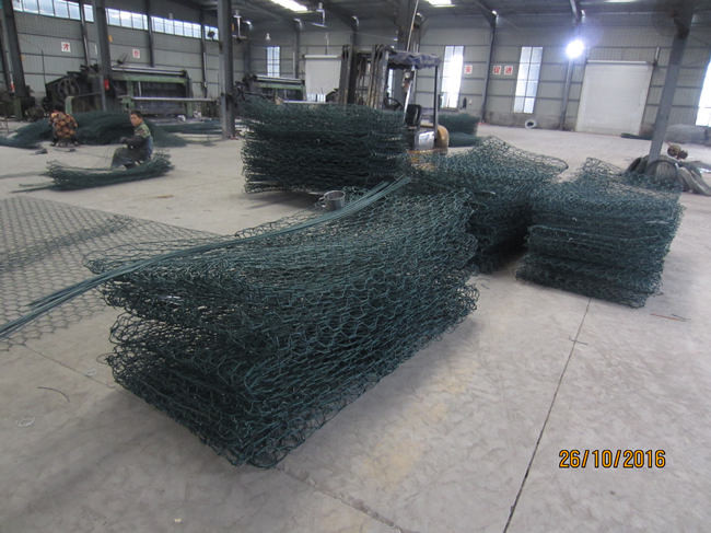 Stone 3.05mm Hexagonal Gabion Basket 3x1x1m 8*10cm