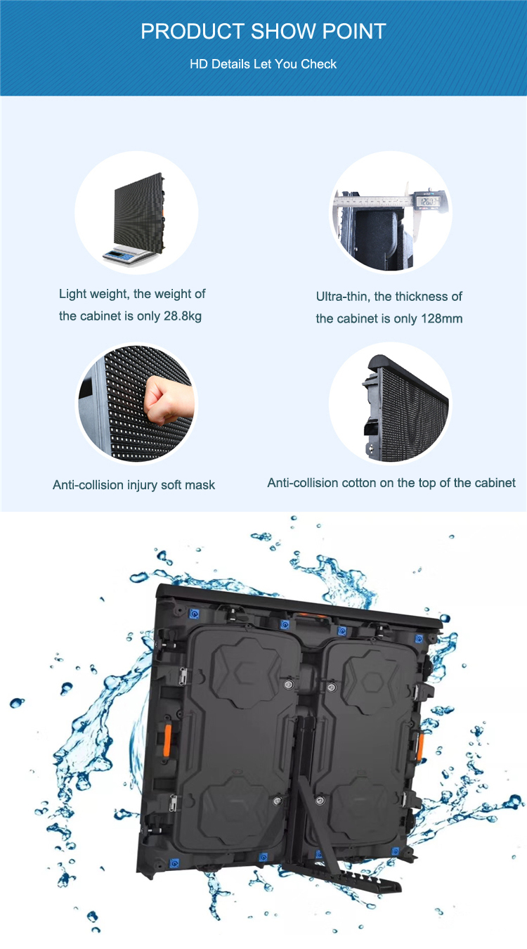 Led Perimeter Screen Display Outdoor Advertising P8 P10 1920Hz Anti Collision