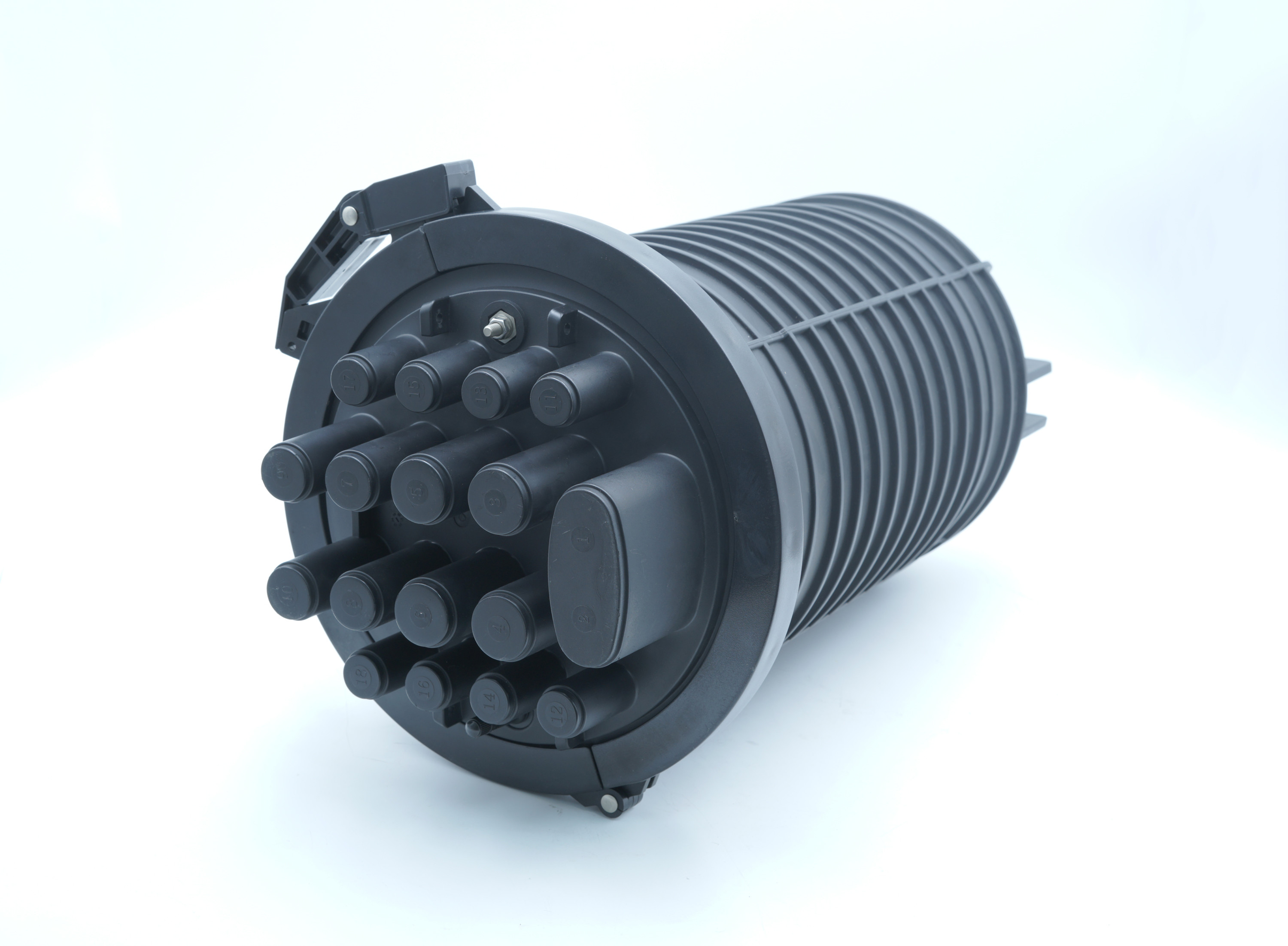 Stacked Fiber Optic Splice Closure Heat Shrink IP65 17 Ports 288 Core Dome