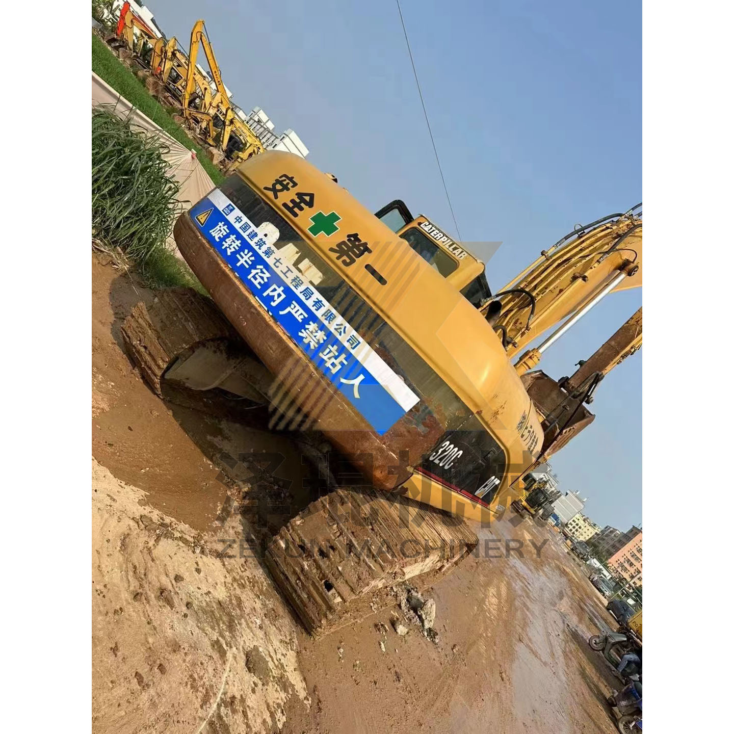 Secondhand Japan Used Caterpillar CAT 320C 320CL Ship Excavator in with Competitive