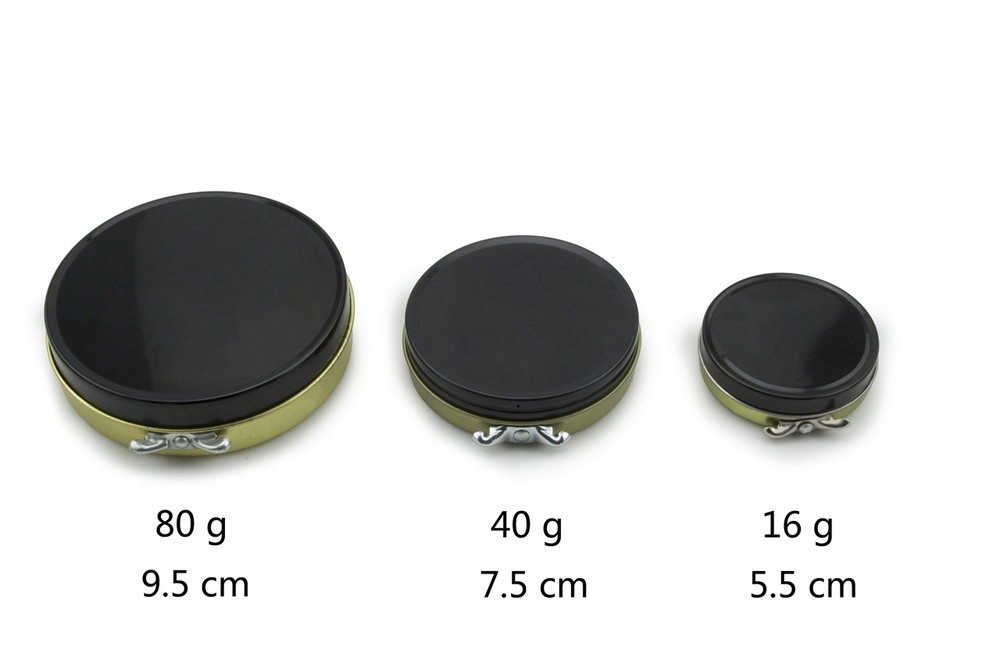 Round Metal Storage Containers Shoe Polish Tin With Different Versions