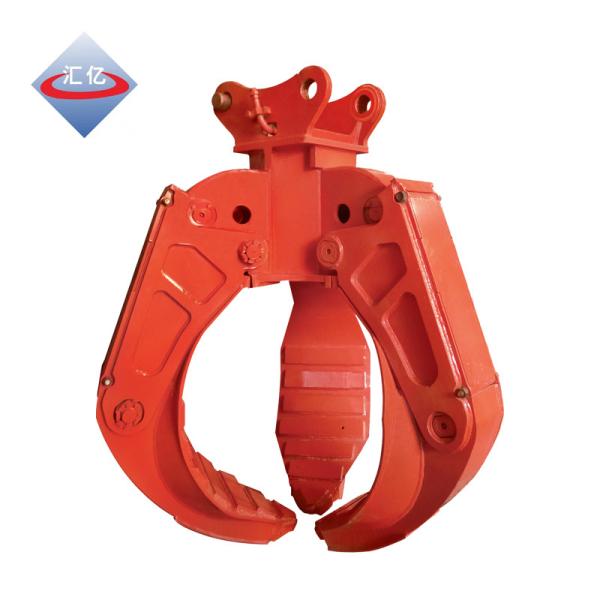 Cylinder 3 Claws Log Grapple For Excavator 4000kg Hydraulic Rock Grab For