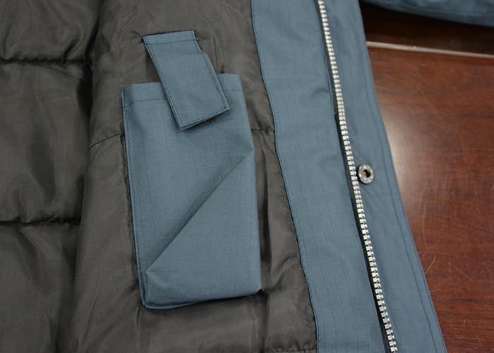 Custom Set Mens Long Work Coat , Construction Industrial Safety Clothing