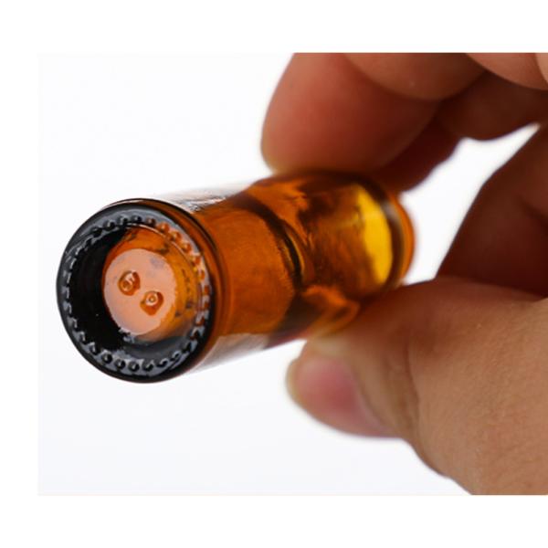 10ml Amber Glass Essential Oil Roller Bottles With Stainless Steel Roller Balls