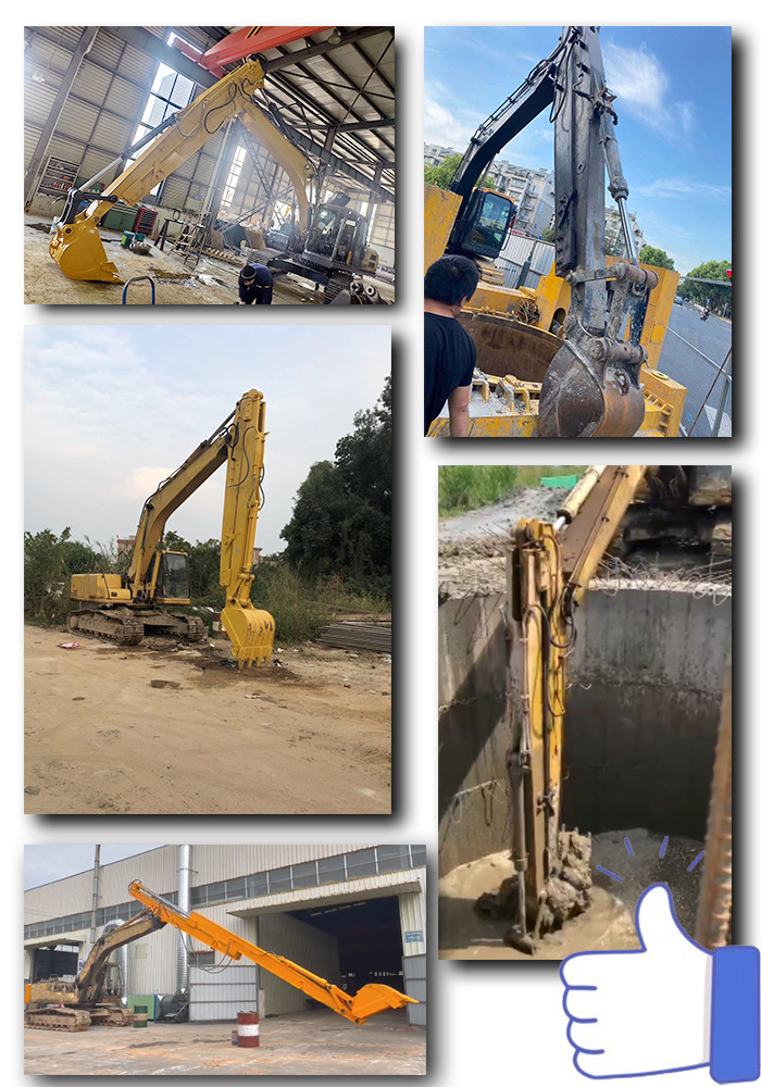 8m 10m 12m Excavator Sliding Boom Arm Digging Foundation Long Arm