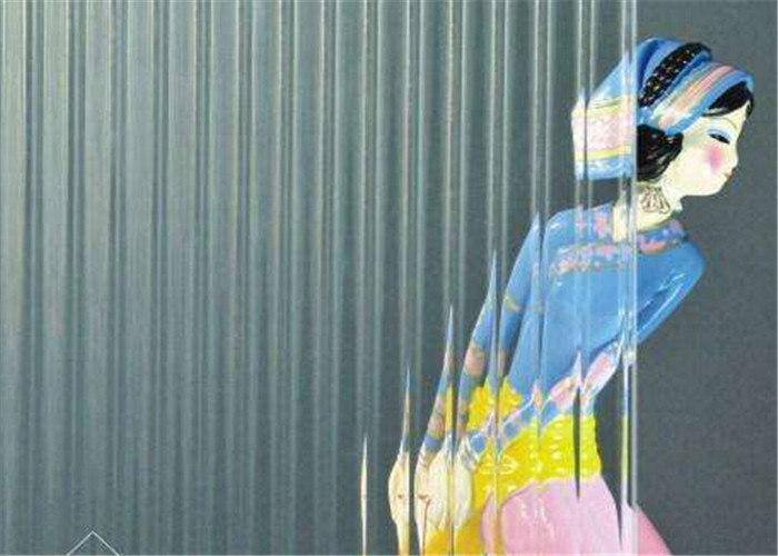 Bathroom Patterned Shower Glass , Patterned Tempered Glass For Shower Door
