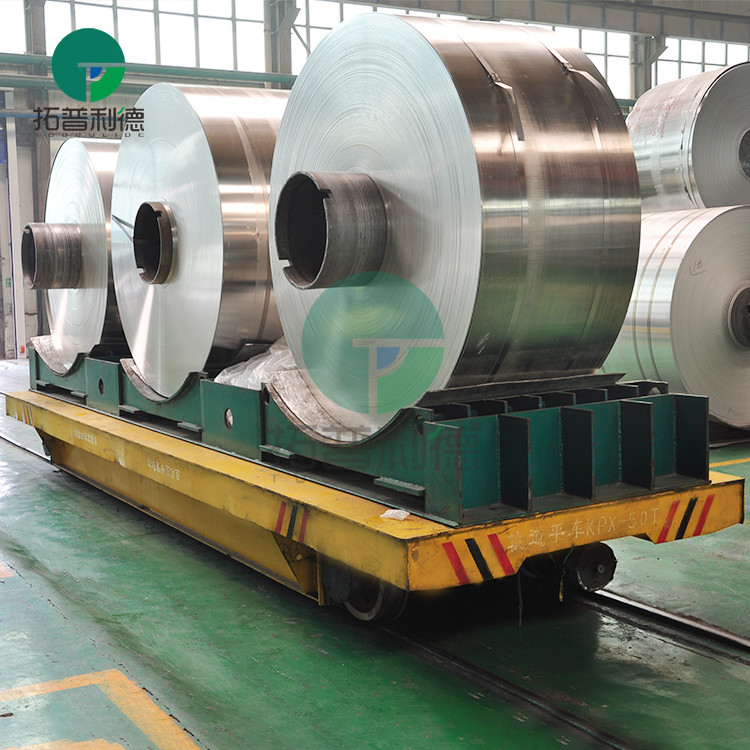 Factory practical custom battery-driven coil transport rail cart