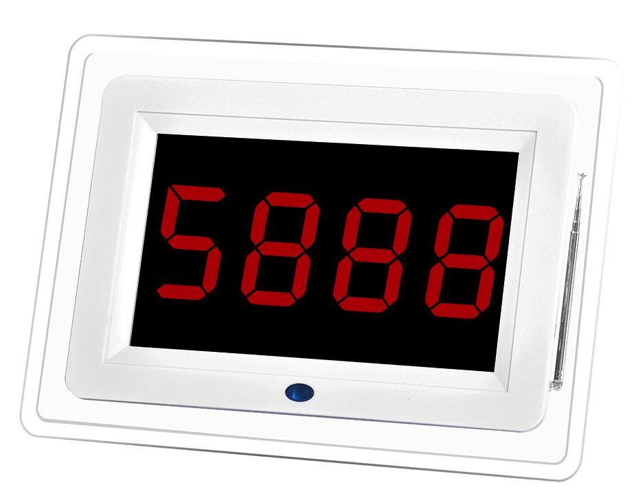 Hot sale waterproof customer wireless calling system display receiver and call button for restaurant