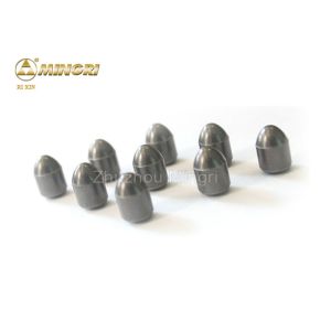 100% Raw Sandblasted Tungsten Carbide Buttons With Flat Top Surface