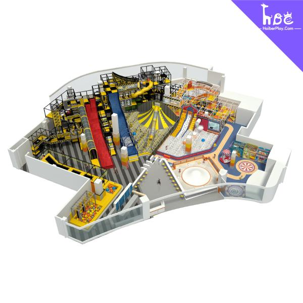 Naughty Indoor Play Structure For Childrens , Anti Skid Indoor Play Area