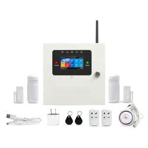 Fireproof GPRS Wireless WIFI GSM Alarm System Work With Smoke Gas CO Detector