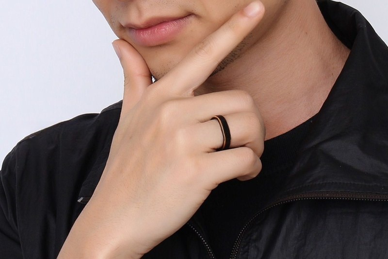5mm Silver/Gold/Black Basic Tungsten Carbide Ring Brushed Step Edge Men Women Engagement Promise Wedding Band