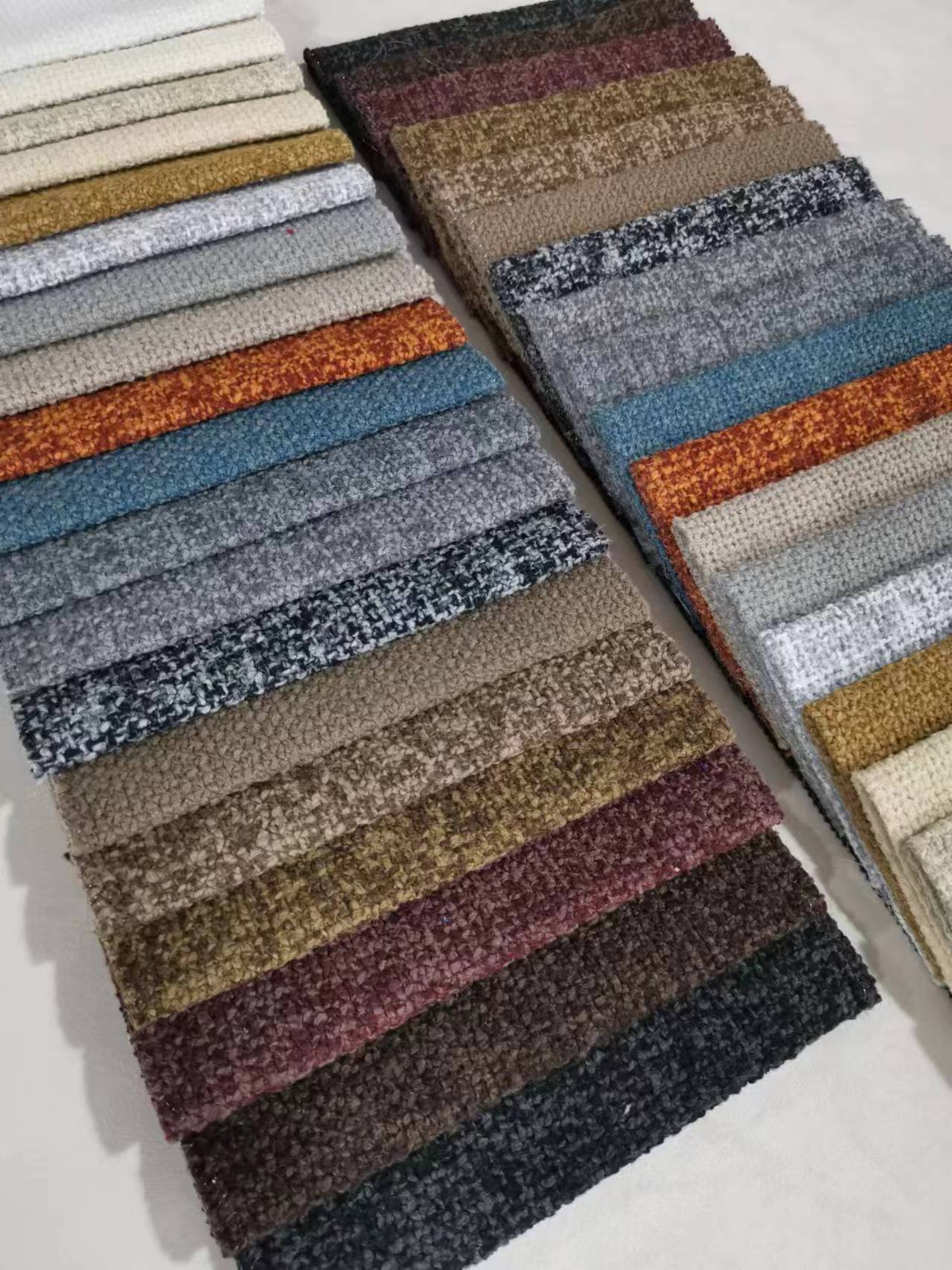 Shrink Resistant Linen Sofa Fabric Dubai Rainbow Fabric Customized For Home