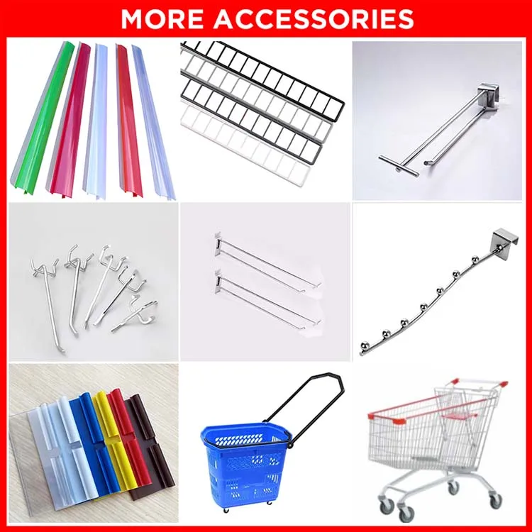 Custom Practical Exhibition Display Iron Hook Supermarket Shelf Rack Hook