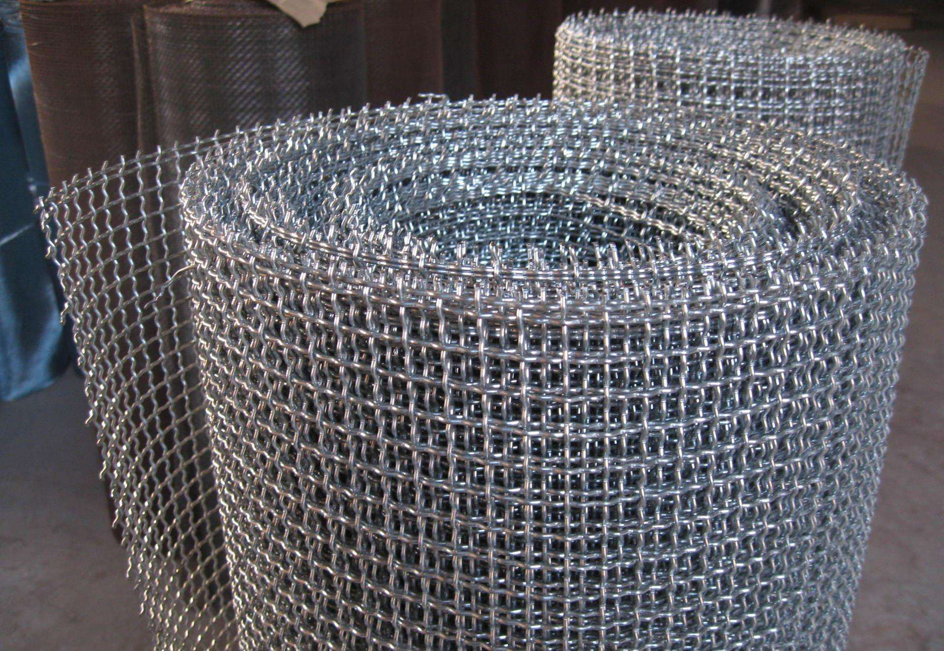 aluminum crimped wire mesh