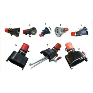 Auto Repair Embedded Exhaust Extraction Nozzles For Exhaust Extracting Hose Reel