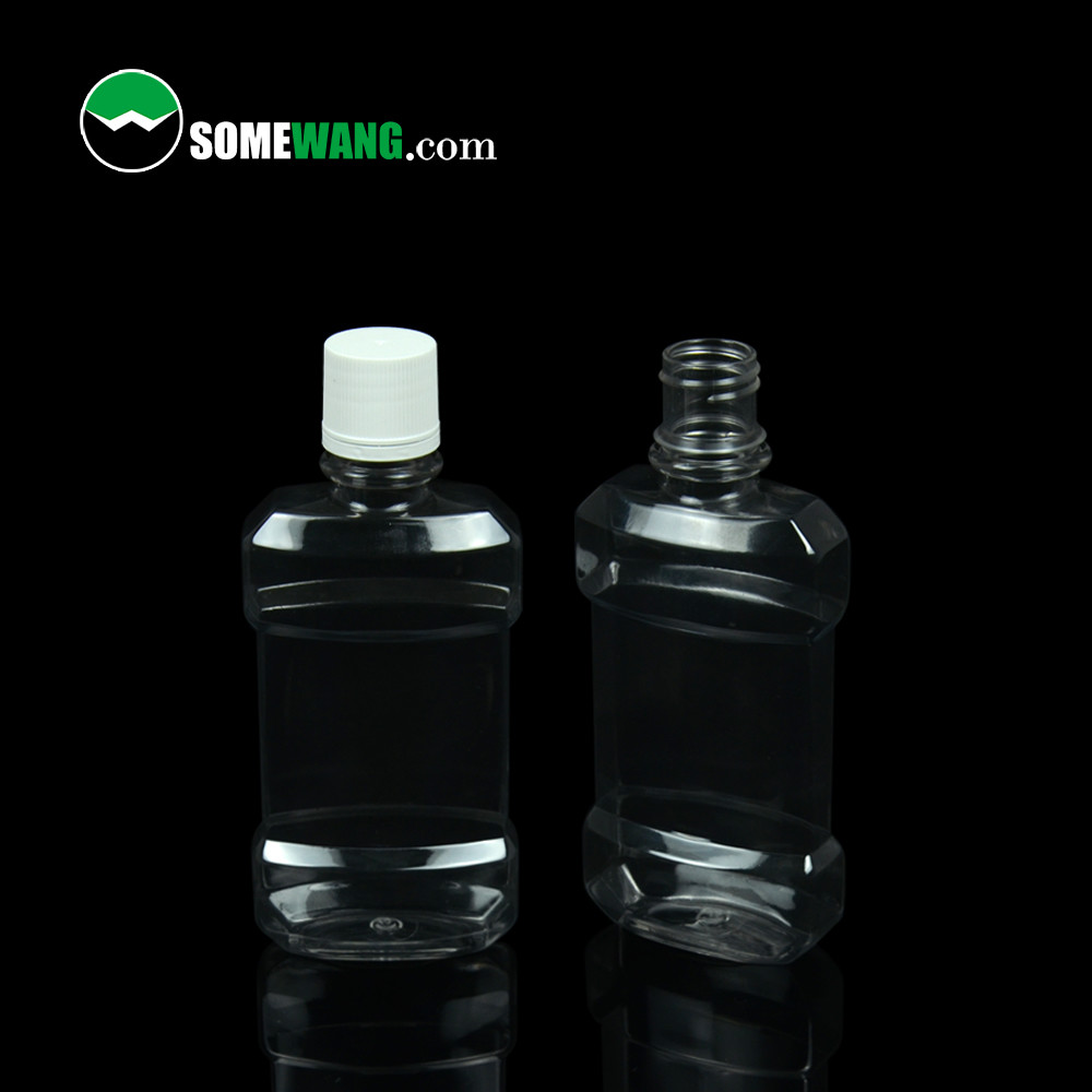 100ml / 250ml / 500ml Cosmetic PET Bottle Customized Mouthwash Bottle